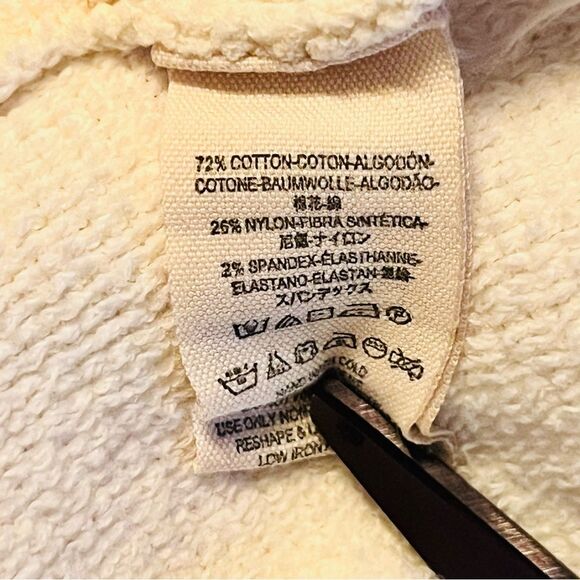 Free People Ottoman Tunic Dress Size Medium Rib Knit Cream Oversized - Picture 7 of 12